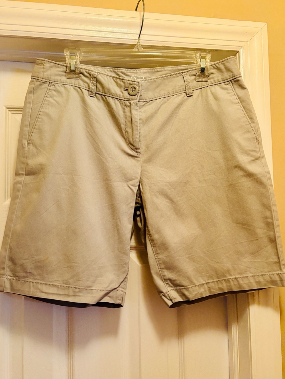 Gently used, LOFT Women's Gray Bermuda Shorts 🏝️
